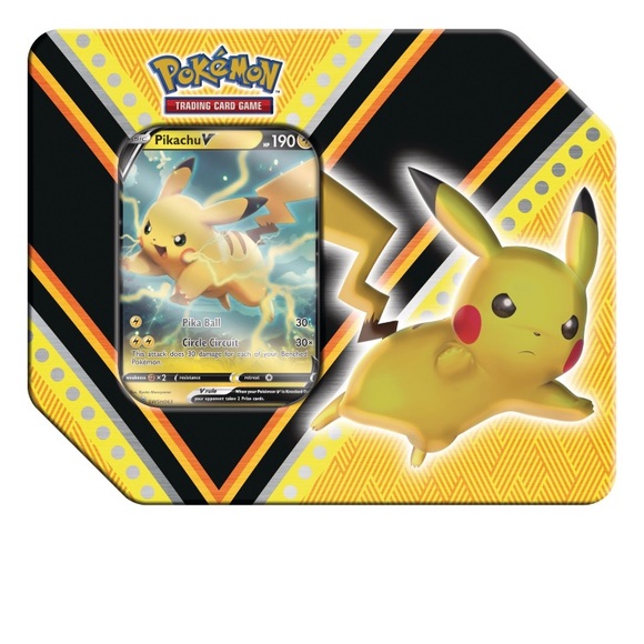 Pokemon V Powers Pikachu Tin. New Unopen - Picture 5 of 5
